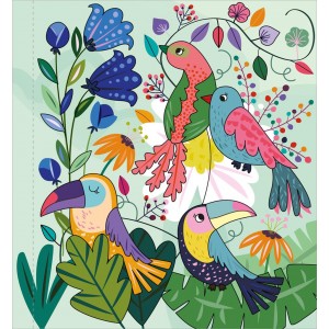 Peinture à l'eau : Jardin fantastique