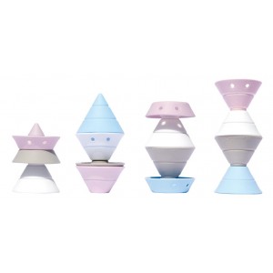 Hix 4 cônes de construction pastel