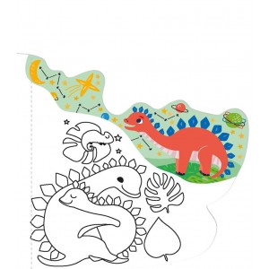 Peinture à l'eau - Dinosaures