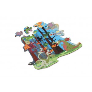 Puzzle contour Dragon Puzzle contour Dragon