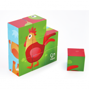 Puzzle cubes animaux de la ferme