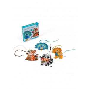 Jeu de laçage des quatre animaux