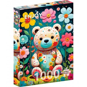 Puzzle - Flower Teddy Bear - 1000 pièces Puzzle - Flower Teddy Bear - 1000 pièces