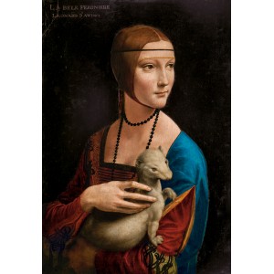 Puzzle 1000 pièces - La Dame à l'Hermine - Léonard de Vinci Puzzle 1000 pièces - La Dame à l'Hermine - Léonard de Vinci