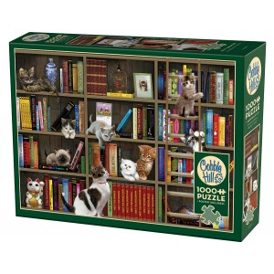 Puzzle 1000 p Chatons de Bibliothèque Puzzle 1000 p Chatons de Bibliothèque