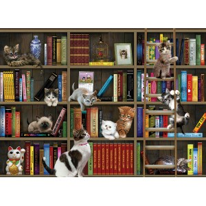 Puzzle 1000 p Chatons de Bibliothèque Puzzle 1000 p Chatons de Bibliothèque